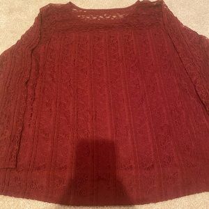 Lane Bryant 3/4 length sleeve top